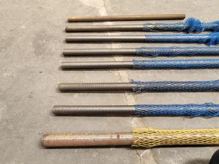 Assortment of 8 Threaded Rods