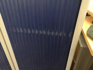 Tambour Door Office Storage Cabinet by Precision