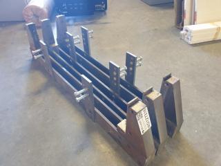 Three Large Steel Brackets