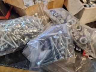 Assorted Lot of Nuts, Bolts, Washers, Screws