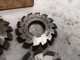 8x Assorted Involute Gear Mill Cutters