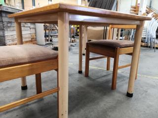 Cafe Table and 2x Chairs Set