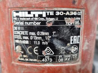 Hilti Cordless SDS-Plus Rotary Hammer TE 30-A36, w/ Accessories