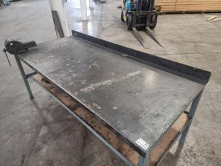 Heavy Duty Steel Workbench with Vice