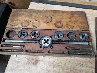 3x Vintage Thread Tap & Die Sets