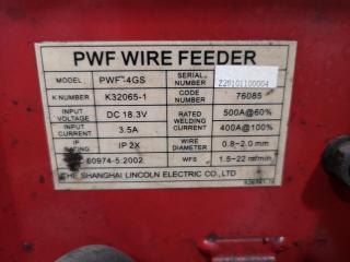 Lincoln Electric PowerPlus II 350 Welder w/ Wire Feeder PWF-4gs