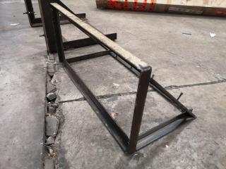 2x Assorted Workshop Wall Mounted Shelving Frames
