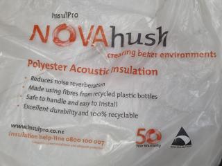 NovaHush Polyester Acoustic Insulation, 4x Sheets