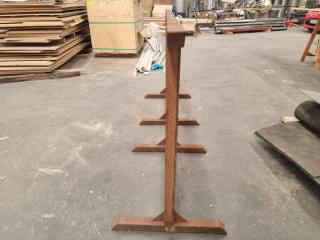 Pair of Industrial Steel Box Frame Trestles/Saw Horses