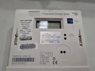 10 x Landis+Gyr  3 Phase 5219B-R Polyphase Energy Meters