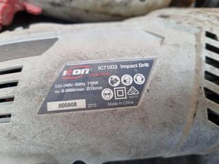 2x Icon Corded Impact Drills