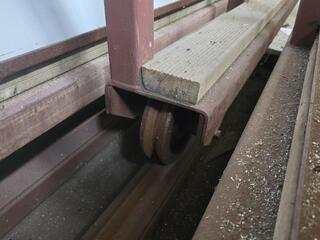 2 x Large Sliding Section Material Racks 