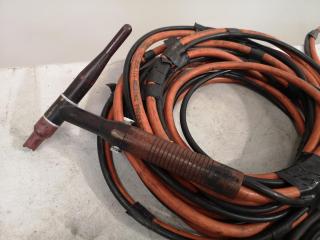 4x Assorted Welding Cables