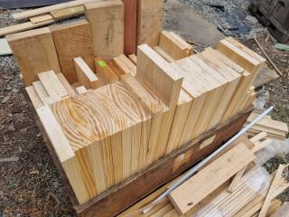 Assorted Mixed Wood Boards, Trim, & More