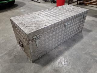 Checker Plate Steel Toolbox w/ Contents