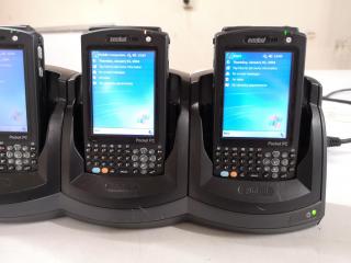 4x Symbol MC50 Mobile Handheld Computers w/ Charging Cradle