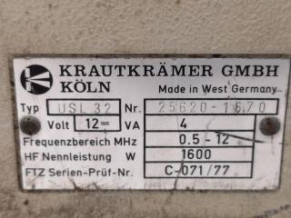 Vintage Ultrasonic Flaw Detector USL32 by Krautkramer