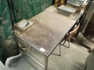 Large Steel Workshop Table