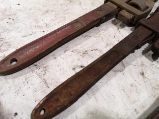 4x Vintage Pipe Wrenches