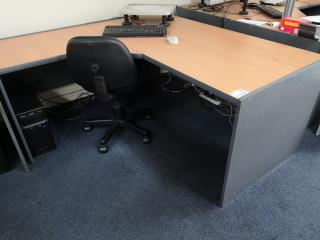 Office Corner L-Shaped Workstation Desk