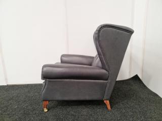 Wingback Armchair - Full Leather
