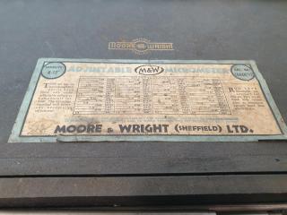 Moore and Wright Adjustable Micrometer