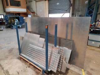 Lot of Assorted Aluminum Sheets and Floor Pieces
