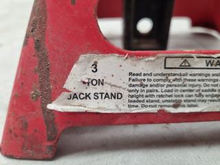 6x 3000kg Adjustable Jack Stands