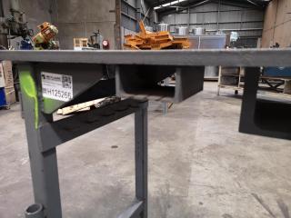 Heavy Duty Steel Plate Topped Workbench