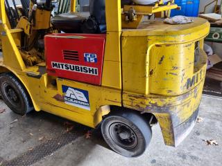 1989 Mitsubishi FG15 1.45T LPG/Petrol Forklift
