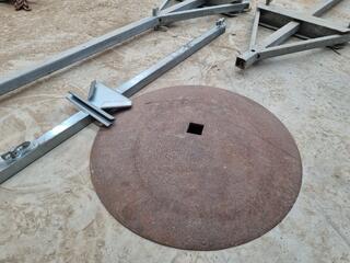 Assorted Temporary Roadworks Signage Support Frames & Base