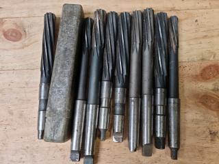 9x Assorted Morse Taper No.2 Reamers