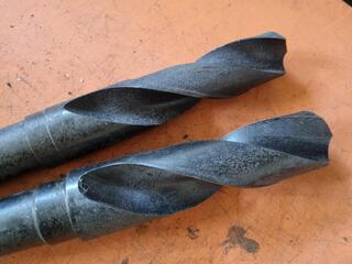 2x Large Morse Taper No.5 Shank Drills, 51mm & 58mm Sizes
