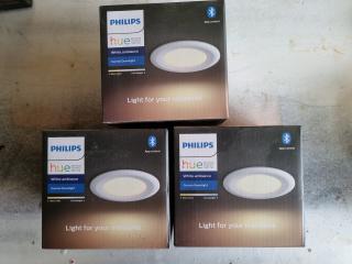 3x Philips Hue Bluetooth Garnea Downlights