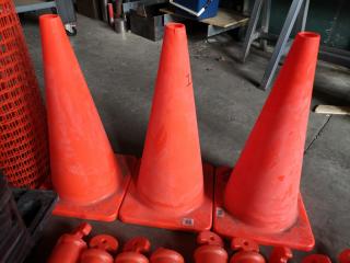 Assorted Safety Cones, Pylons, Fencing, Flags