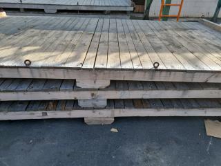 3 x Large Wooden Platforms 