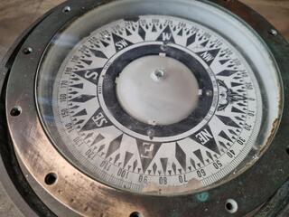 Vintage Brass Marine Compass by Saura Keiki Seisakusho Co