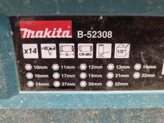 Makita 14-Piece 1/2" Drive Metric Impact Socket Set