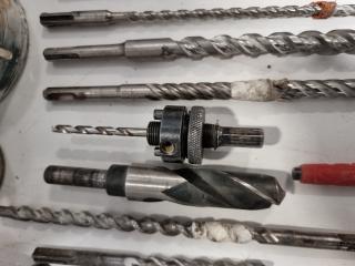 Assorted Drill Bits, Hole Saws, Punches
