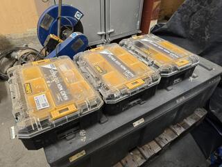 3 x DeWalt Bins and Contents