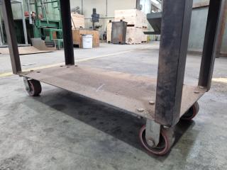 Heavy Duty Steel Workshop Shelf Trolley