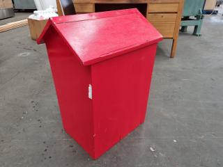 Custom Wooden Red Letter Post Box