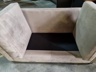 2-Seater PU Suede Sofa Couch