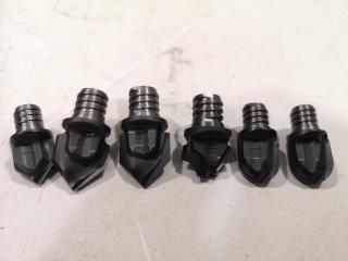 6x Assorted Milling End Cutter Bits