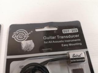 2x Sets of Belcat EGT-202 Guitar Transducers