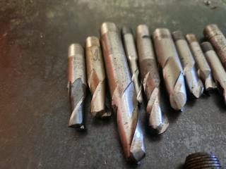 Large Lot of Milling Machine Endmills 