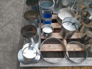 Pallet Of Galvinised Flueing Dampers / Joiners /Adapters