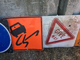 7 x Road Works Signs 