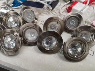 22x Flush Ceiling Halogen Lighting Units & More