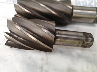 2x Face Milling Cutters, 2" & 50mm Sizes